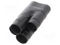 Cable breakout; glueless; 19.3/13.2mm; black; -75÷150°C; RAYCHEM TE Connectivity 562A032-25-0