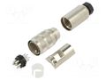 Connector: M16; plug; male; PIN: 6; 5A; 250V; soldering; for cable BINDER 99-5121-00-06