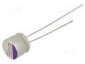 Capacitor: polymer; 22uF; 32VDC; THT; ±20%; Ø6.3x5.5mm; OS-CON SEPF PANASONIC 32SEPF22M
