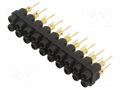 Socket strip; 2mm banana; black; 60VDC; 10A; 30VAC; Sockets: 20 STÄUBLI BL2-12/20-0.65-21