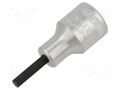 Socket; hex key,socket spanner; HEX 5mm; 1/2"; INHEX STAHLWILLE ST-3050005