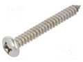 Screw; 5.5x45; Head: cheese head; Phillips; PH3; Øhead: 10.8mm KRAFTBERG K5.5X45/D7981C-A2