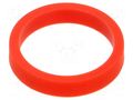Sleeve; red; for banana sockets STÄUBLI XAS-1R-22
