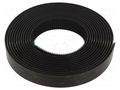 Tape: hook and loop; W: 25mm; L: 5m; Thk: 5.7mm; acrylic; black 3M 3M-SJ3552CF-25-5