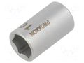 Socket; 6-angles,socket spanner; HEX 10mm; 1/4" PROXXON PR23722
