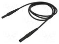 Test lead; 19A; banana socket 4mm,banana plug 4mm; insulated STÄUBLI XKF-414-10021