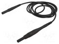 Test lead; 8A; banana plug 4mm,both sides; insulated; Urated: 1kV STÄUBLI XSMS-419-15021