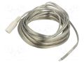 Cable; 2x0.5mm2; wires,DC 5,5/2,1 socket; straight; transparent BQ CABLE DC.CAB.8010.0500