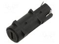Fuse holder; on panel; 5x20mm; -20÷85°C; UL94V-0; black; 250V BULGIN FX0461