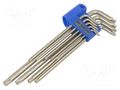 Wrench-set; Torx®; long; 9pcs. KING TONY KT-20319PR