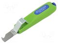 Stripping tool; Øcable: 4÷28mm; Wire: round; Tool length: 185mm WEICON WEICON-53054128