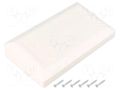 Enclosure: desktop; X: 180mm; Y: 100mm; Z: 41.5mm; ABS; white KRADEX Z133B-ABS