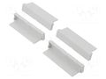 Terminals cover; light grey; UL94V-0; ABS; 4pcs. KRADEX ZD4TCJ-ABS-V0