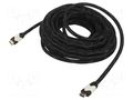 Cable; HDMI plug,both sides; textile; HDMI 1.4; 15m; black ART ART-OEM-36OP