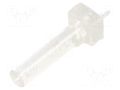 Fiber for LED; Ø3mm; L: 16.5mm; round; Front: convex BIVAR VLP-650-R