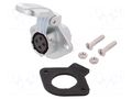 Connector: circular; socket; female; PIN: 4; IP67; WY16; 15A; 500V WEIPU WY16K4BZG1