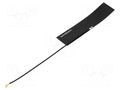 Antenna; 2G,3G,4G,GSM,LTE; 4.84dBi; linear; 94x21x0.12mm; IPX,MHF QUECTEL YF0028AA