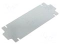 Mounting plate; steel; W: 64.45mm; L: 181.15mm; Thk: 1.5mm; ZP KRADEX ZMB190.75