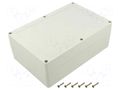 Enclosure: multipurpose; X: 140mm; Y: 210mm; Z: 75mm; ZP; light grey KRADEX ZP21014075JH-PC