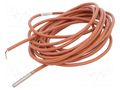 Sensor: temperature; Pt100; cl.B; Body dim: Ø5.7x28mm; plug-in DANFOSS 084Z6037