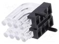 Fiber for LED; Ø2mm; No.of mod: 8; round; Front: convex MENTOR 1296.1024