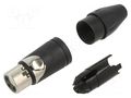 Connector: XLR; plug; female; AX; 15A; 133V; PIN: 3; IP40; straight AMPHENOL AXX3F
