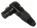 Connector: XLR; plug; female; RAMP; PIN: 3; angled 90°; for cable CLIFF FC619313