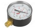 Vacuum gauge; -1÷0bar; non-aggressive liquids,inert gases; 63mm PNEUMAT W63R.PL000G14