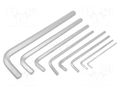Wrench-set; hex key; long; 8pcs. KING TONY KT-20208MR01
