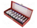 Wrench-set; 12-angles,socket spanner; Mounting: 1/2"; 8pcs. KING TONY KT-4208MR