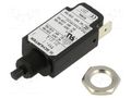 Circuit breaker; Urated: 240VAC; 48VDC; 0.1A; SPST; Poles: 1; screw SCHURTER T11-311-0.1A