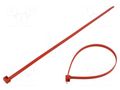 Cable tie; L: 365mm; W: 7.6mm; red; polyamide; 670N; Ømax: 100mm HELLERMANNTYTON T150R-H-RD