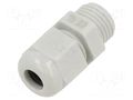Cable gland; without nut; PG7; IP68; polyamide; light grey TE Connectivity 1SNG601184R0000
