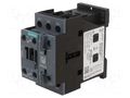Contactor: 3-pole; NO x3; Auxiliary contacts: NO + NC; 24VAC; 9A SIEMENS 3RT2023-1AC20