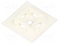 Holder; screw,self-adhesive; polyamide; UL94V-0; natural PANDUIT ABM100-S6-C69