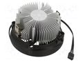 Heatsink: extruded; 12VDC; aluminium; 87.2m3/h; H: 63mm; W: 120mm Akasa AK-CC1108HP01