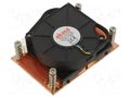 Heatsink: extruded; 12VDC; copper; 20.1m3/h; H: 27.6mm; W: 104mm Akasa AK-CC1109BP01