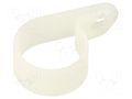 Fixing clamp; Cable P-clips; ØBundle : 16mm; W: 10mm; polyamide HELLERMANNTYTON H9P-PA66-NA