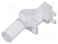 Fiber for LED; Ø3mm; Front: flat; angular,with PCB mounting BIVAR SLP3-150-250-F
