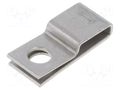 Screw mounted clamp; acid resistant steel AISI 316 HELLERMANNTYTON SSPC5-SS316-ML