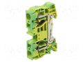 Splice terminal: rail; ST; spring clamp; yellow-green; polyamide PHOENIX CONTACT ST16-PE