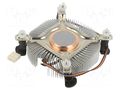 Heatsink: extruded; 12VDC; aluminium,copper; 39.8m3/h; H: 23.5mm Akasa AK-CC7124EP01