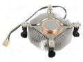 Heatsink: extruded; 12VDC; aluminium,copper; 56.9m3/h; H: 29.5mm Akasa AK-CCE-7106HP