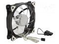 Fan: DC; axial; 12VDC; 120x120x25mm; 23.2dBA; slide; 1200rpm; white Akasa AK-FN091-WH