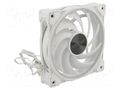 Fan: DC; axial; 12VDC; 120x120x25mm; 31.8dBA; HDB; 500÷2000rpm Akasa AK-FN108-WH