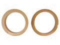 Spacer ring; MDF; 200mm; Audi; impregnated,varnished; 2pcs. 4CARMEDIA MDF-D.102