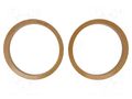 Spacer ring; MDF; 200mm; impregnated,varnished; 2pcs. 4CARMEDIA MDF-P200/22