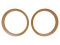 Spacer ring; MDF; 200mm; impregnated,varnished; 2pcs. 4CARMEDIA MDF-P200/22