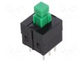 Switch: push-button; Pos: 2; DPDT; 0.1A/30VDC; Illumin: none; THT E-SWITCH TL2201OAYA