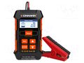 Tester: rechargeable batteries; 155x95x60mm; Display: LCD; 12/24V KONNWEI KW520
